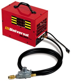 Universal Portable Forced Air Natural Gas and Propane Heaters: 30-FAS